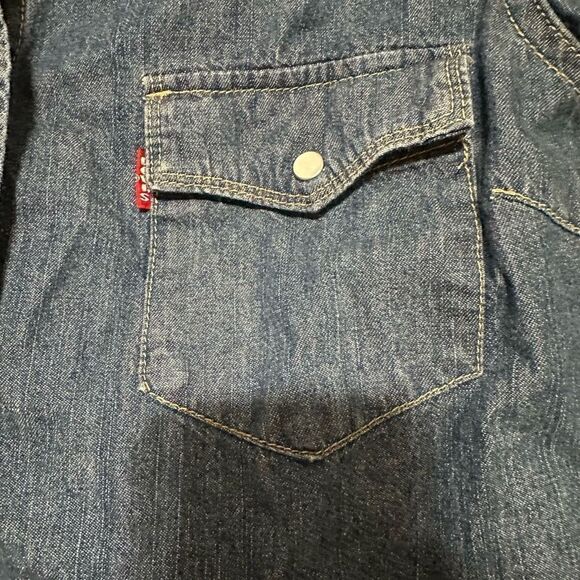 Levi's Levis Jeans snap button blouse, 2 front Chester functional pockets - Picture 2 of 8